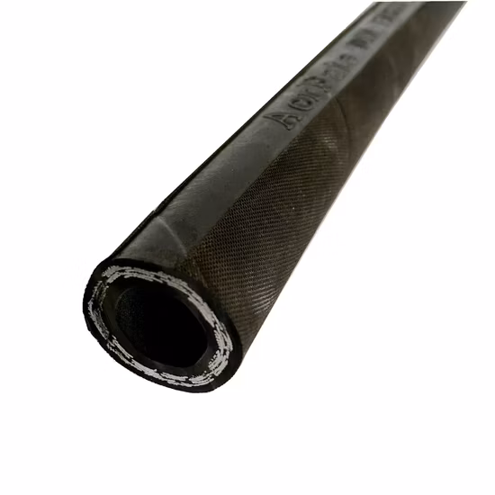Tuyau en caoutchouc hydraulique à haute pression, tuyau d'huile en caoutchouc flexible en spirale tressé sur fil
