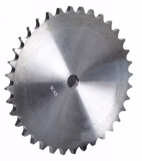 Pignon de chaîne à rouleaux de roues de plaque simplex en acier au carbone de haute qualité de prix d'usine